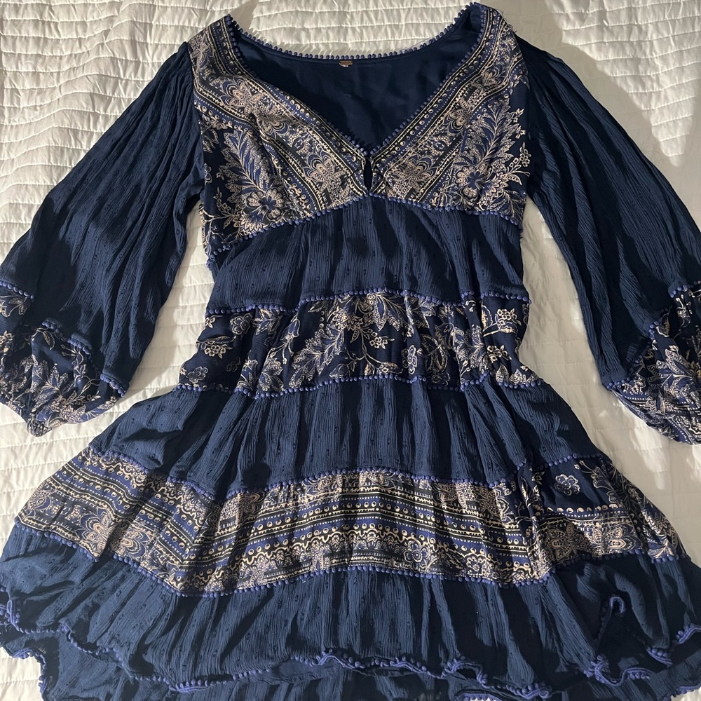 Free People Floral Blouse